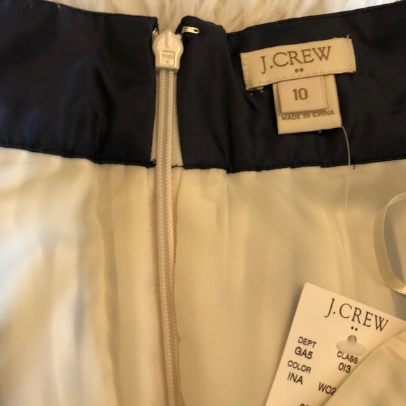 NWT J.Crew Lined Pleated Skirt Sz 10 - Picture 8 of 8